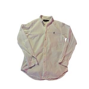 Ralph Lauren White Oxford button shirt 100% cotton size small mens